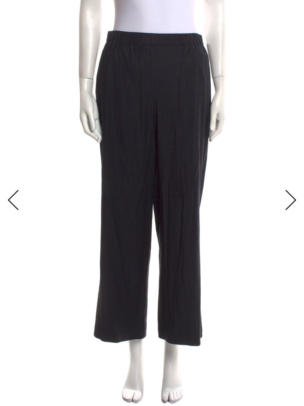 TWP Virgin Wool Straight Leg Pull on pants size small dark blue